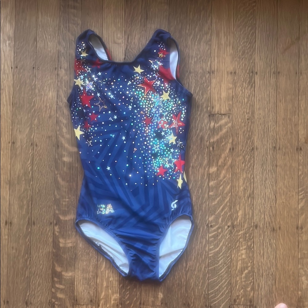 GK Starry Blue Gymnastics Leotard